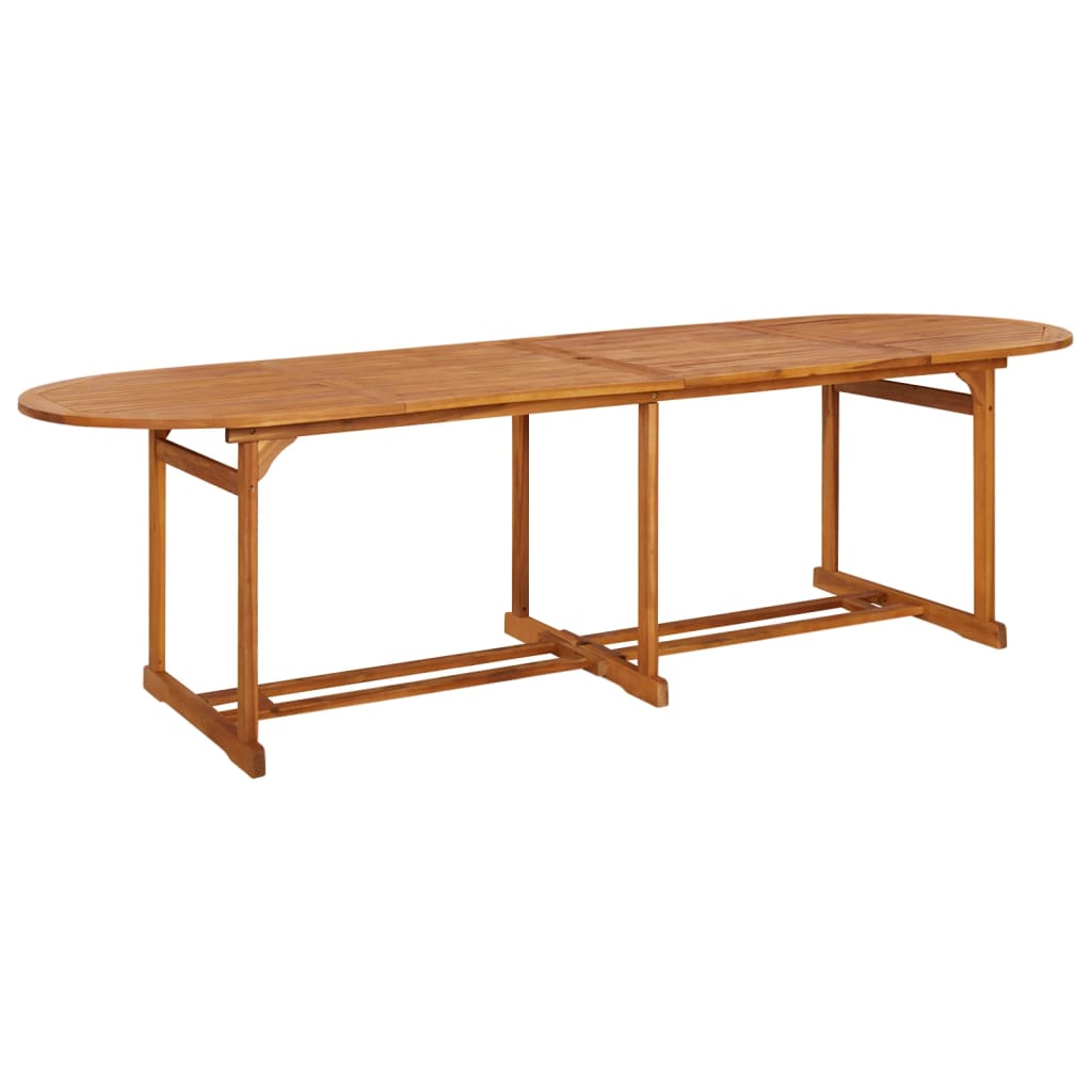 Table à manger de jardin 280x90x75 cm en bois d'acacia massif