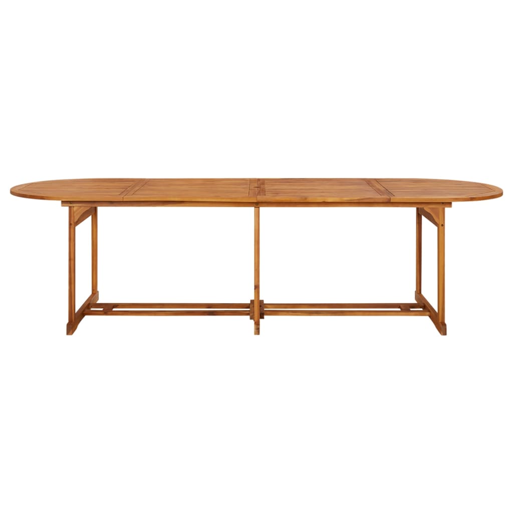 Table à manger de jardin 280x90x75 cm en bois d'acacia massif