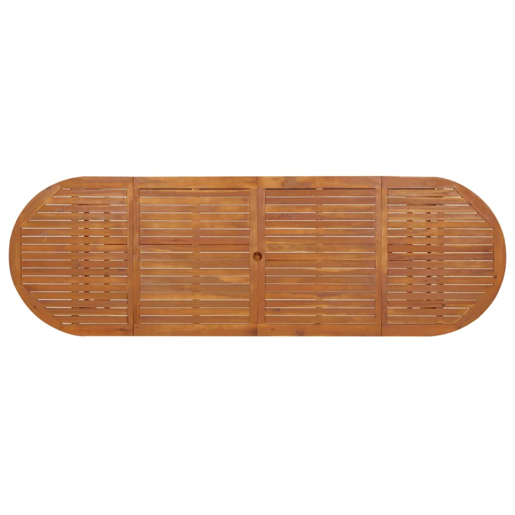 Table à manger de jardin 280x90x75 cm en bois d'acacia massif
