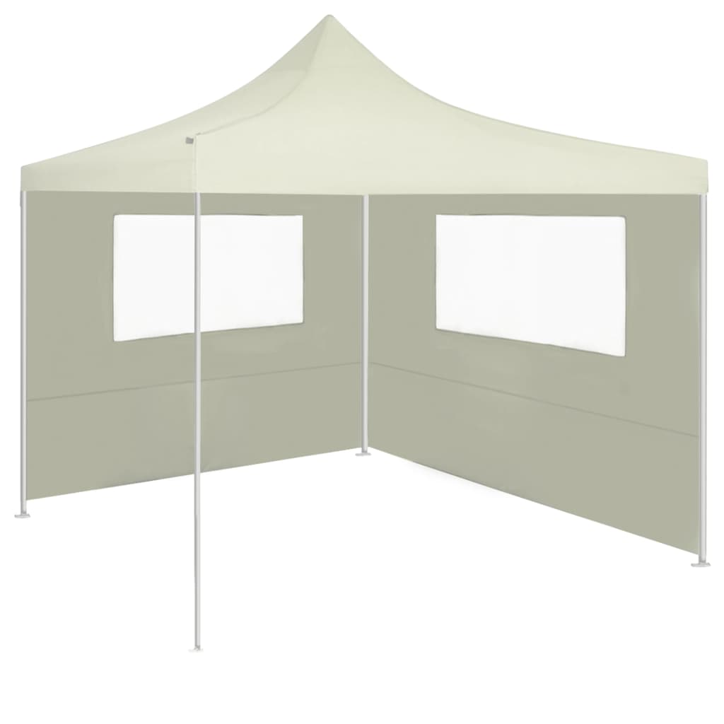 Pavillon-Seitenwand mit Fenstern 4x2 m Creme
