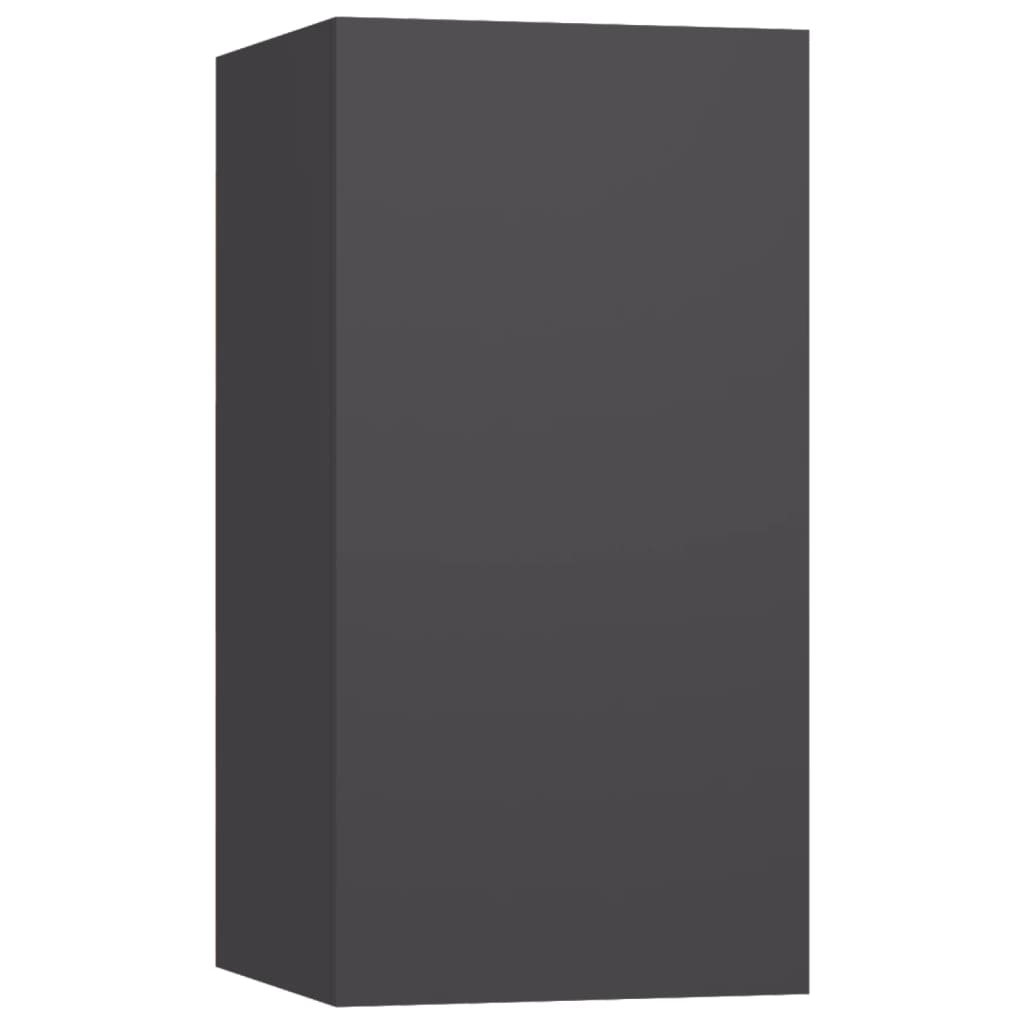 Meubles TV 2 pcs. Gris 30,5x30x60 cm en bois