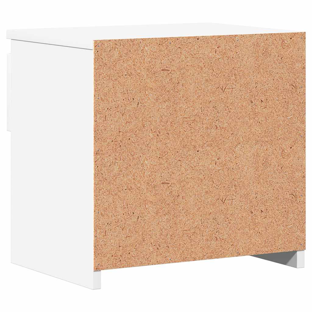 Tables de chevet 2 pcs. Blanc 40x30x39 cm en bois