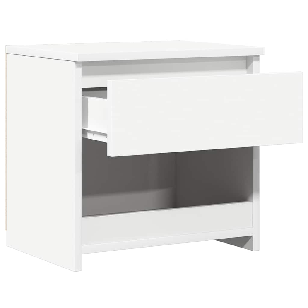 Tables de chevet 2 pcs. Blanc 40x30x39 cm en bois