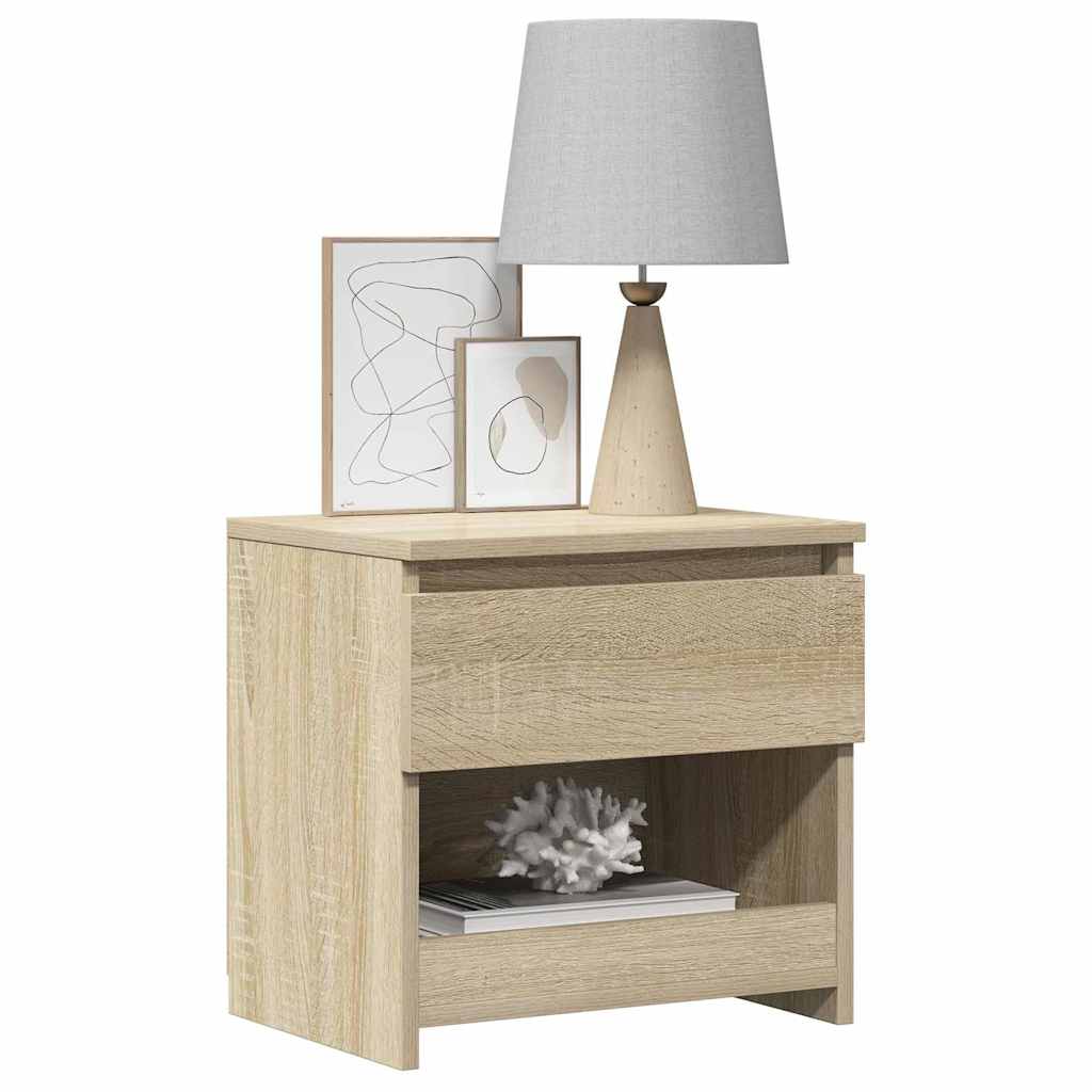 Table de chevet chêne Sonoma 40x30x39 cm en bois