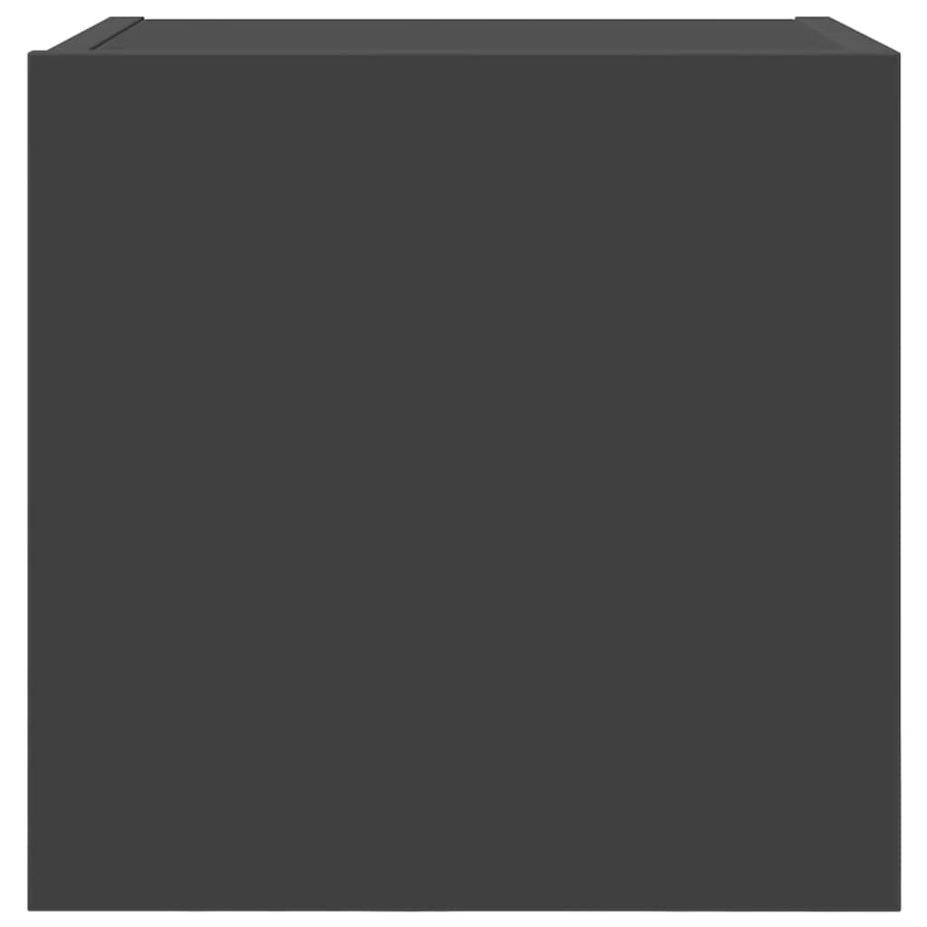 Meubles TV muraux, lot de 2, gris, 30,5 x 30 x 30 cm