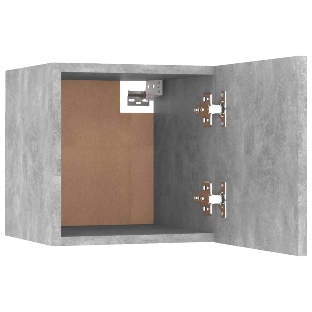 TV wall cabinet concrete grey 30.5x30x30 cm
