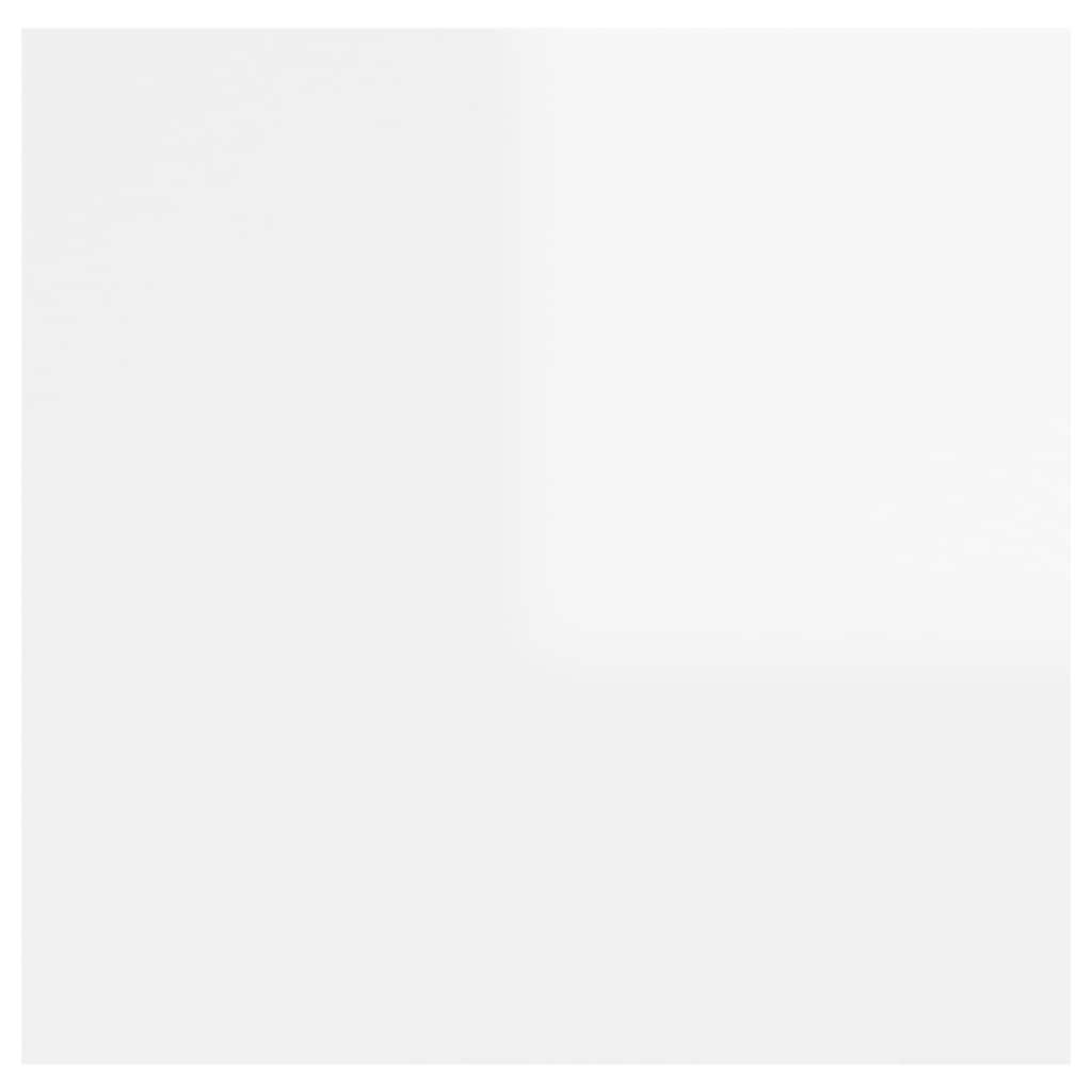 TV wall cabinet high-gloss white 30.5x30x30 cm