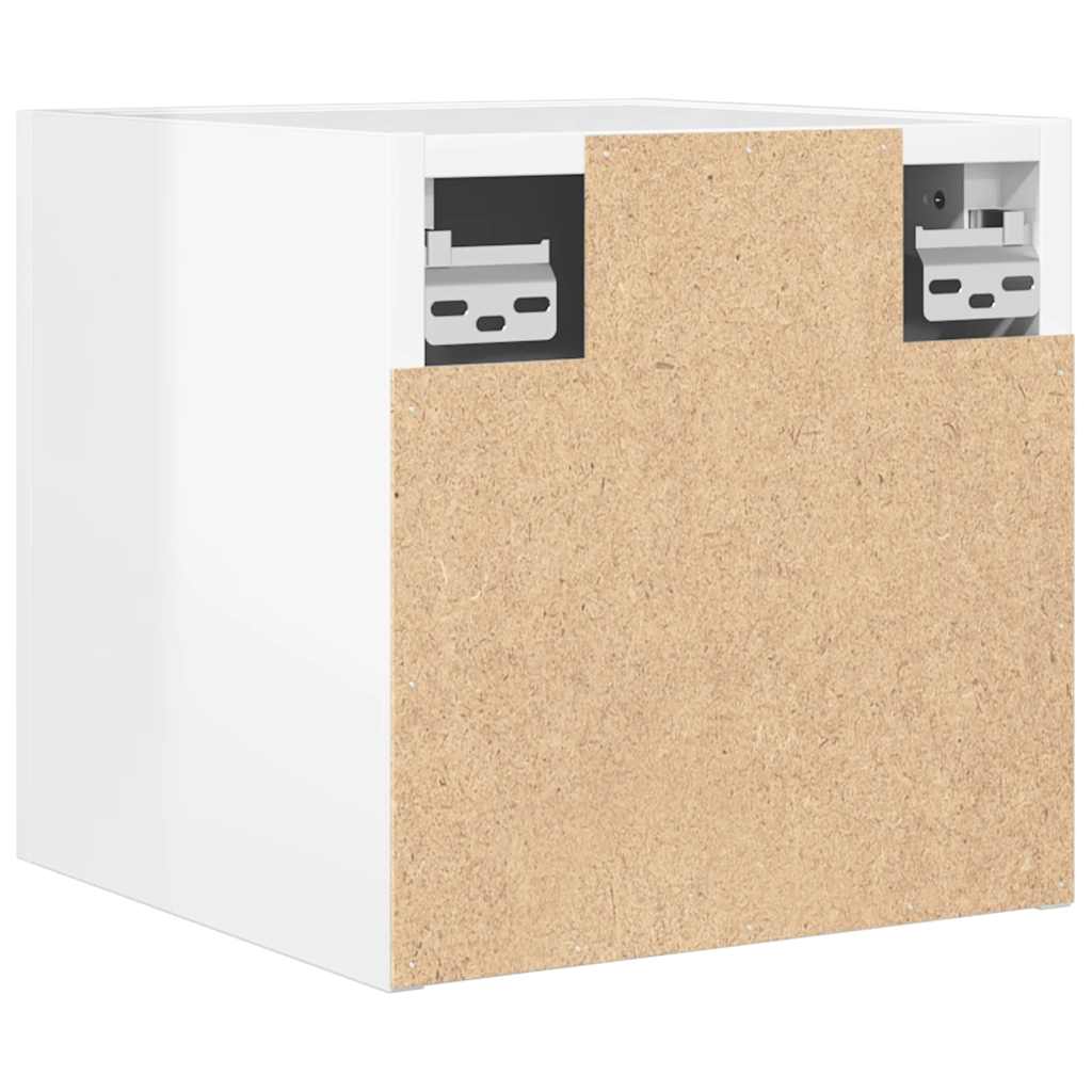 TV wall cabinets 4 pcs. High-gloss white 30.5x30x30 cm