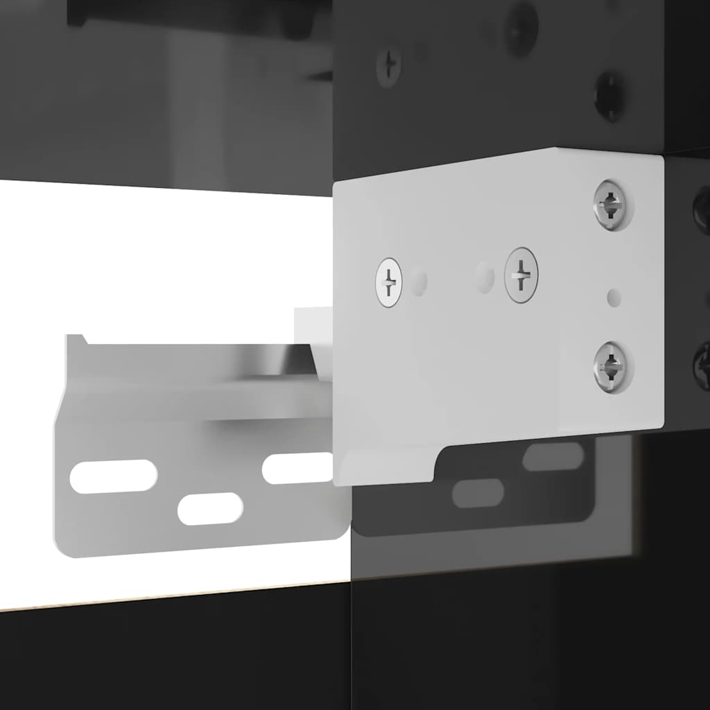 TV wall cabinets 4 pcs. High-gloss black 30.5x30x30 cm