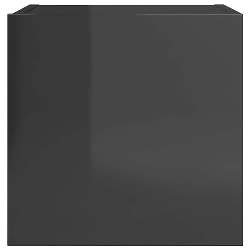 TV wall cabinets 4 pcs. High-gloss grey 30.5x30x30 cm