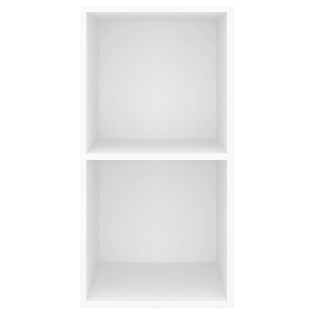 Meuble TV mural blanc 37x37x72 cm en matériau à base de bois