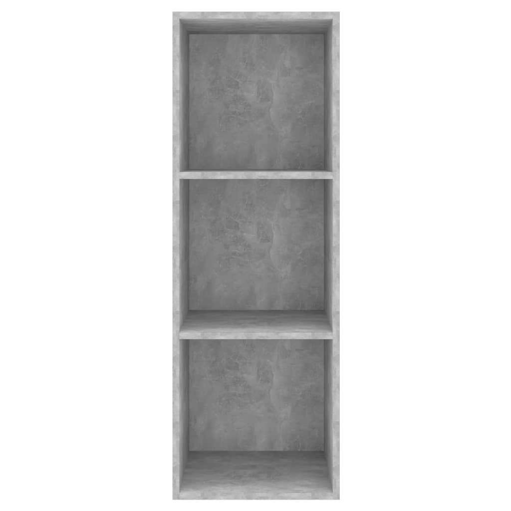 TV wall cabinet concrete grey 37x37x107 cm wood-based material