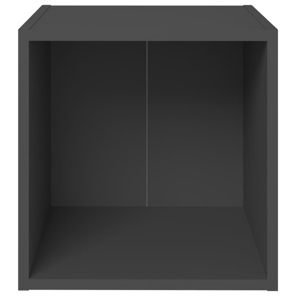 Meubles TV 4 pcs. Gris 37x35x37 cm matériau bois