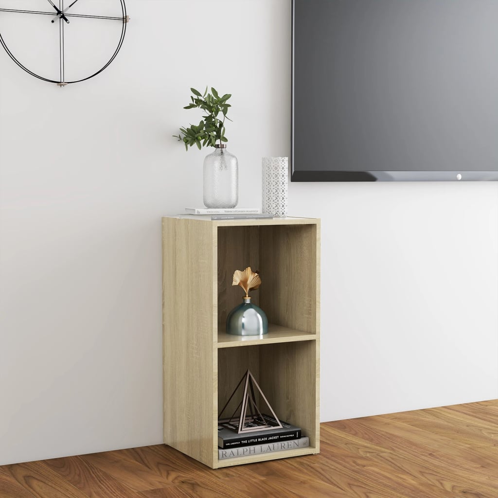 Meuble TV chêne Sonoma 72x35x36,5 cm matériau bois
