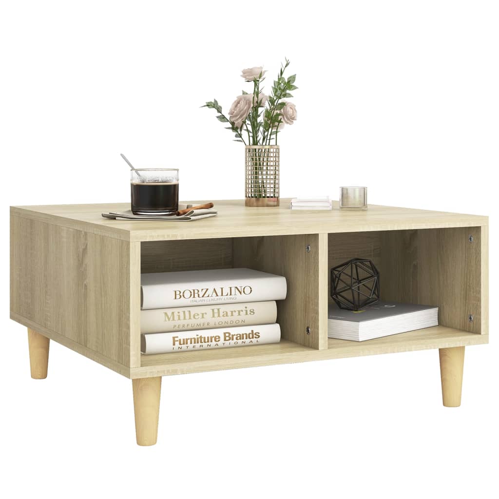Coffee table Sonoma oak 60x60x30 cm wood material