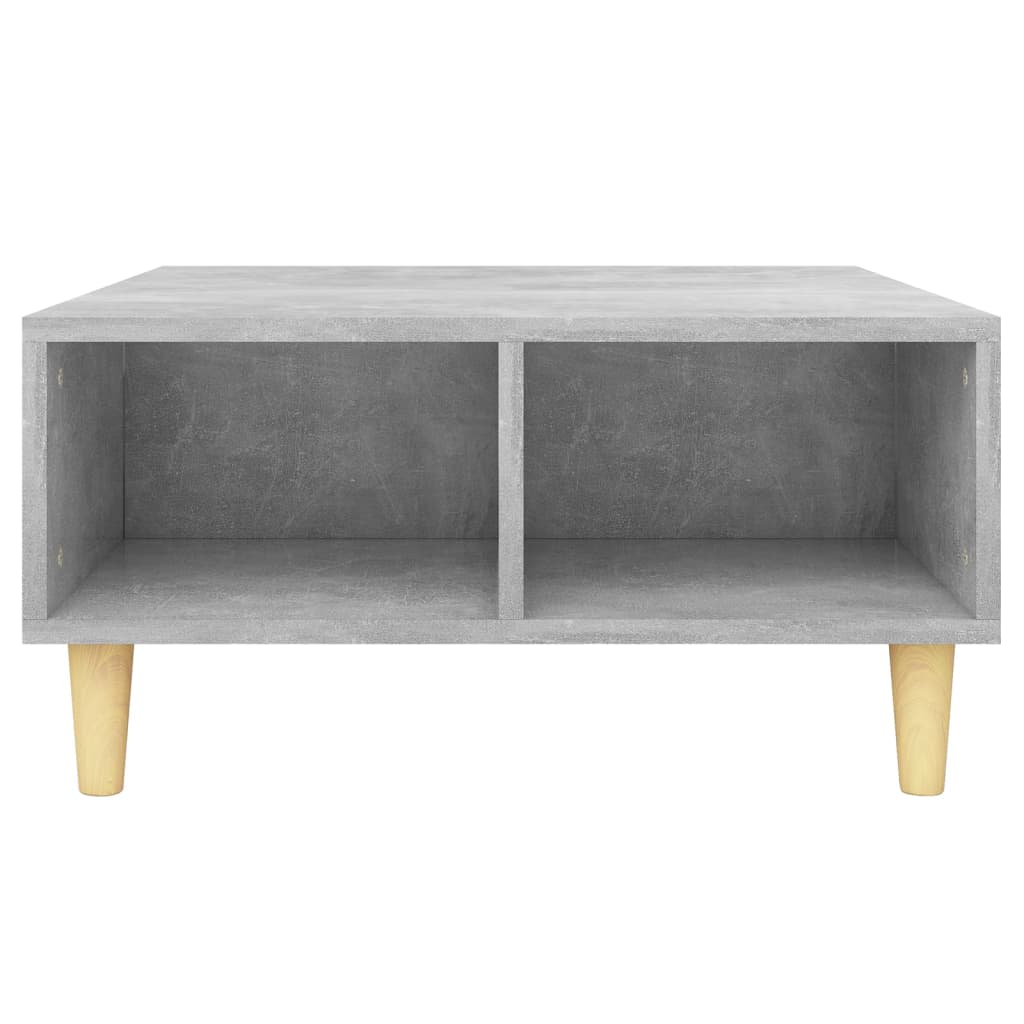 Coffee table concrete grey 60x60x30 cm wood material