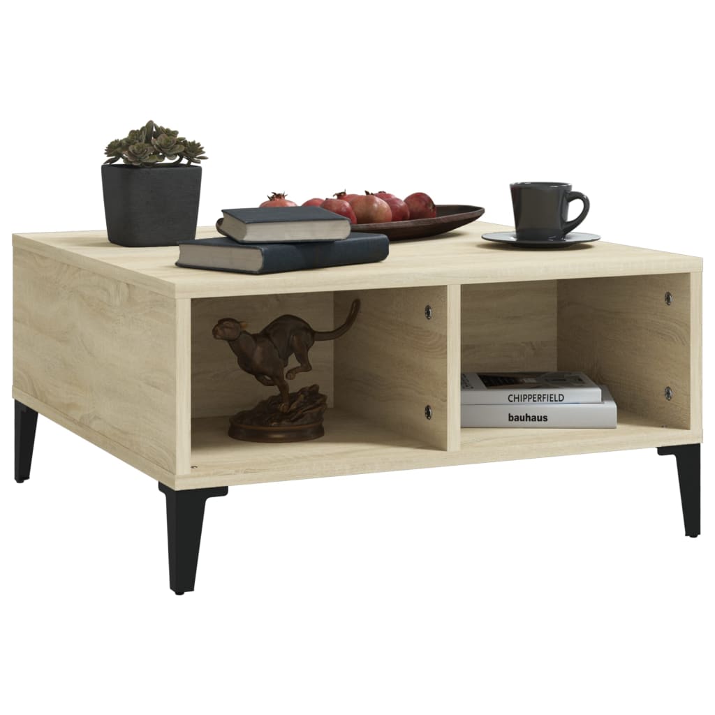 Coffee table Sonoma oak 60x60x30 cm wood material