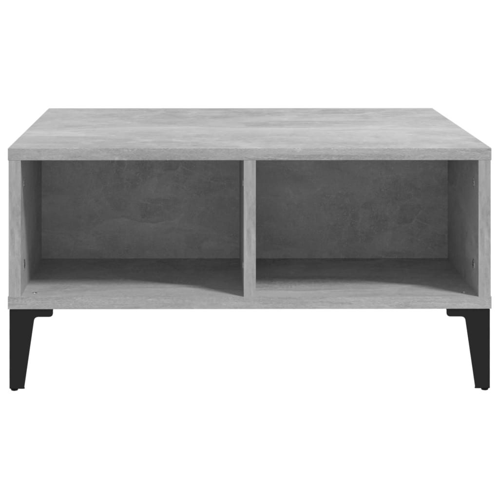 Coffee table concrete grey 60x60x30 cm wood material