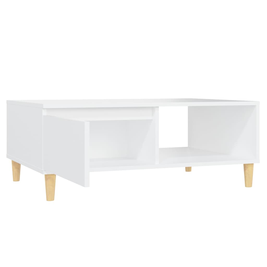 Couchtisch Weiß 90x60x35 cm Holzwerkstoff