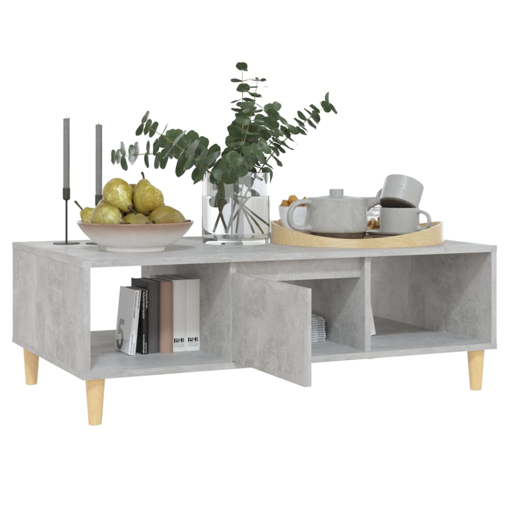Couchtisch Betongrau 103,5x60x35 cm Holzwerkstoff