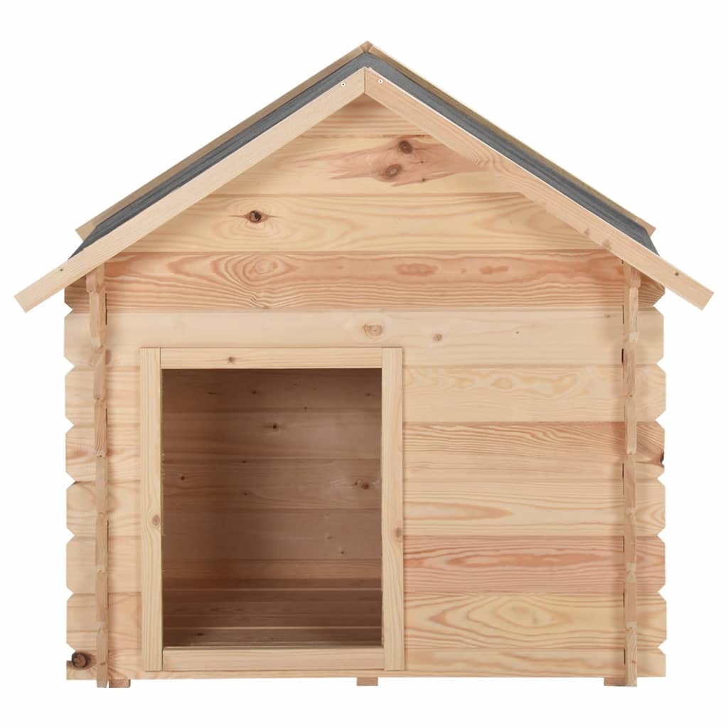 Hundehütte 95x75x100,6 cm Massivholz Kiefer 14 mm