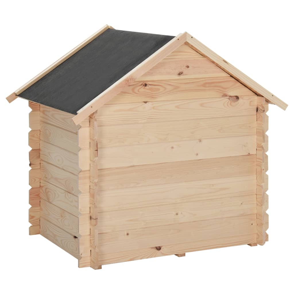 Hundehütte 95x75x100,6 cm Massivholz Kiefer 14 mm