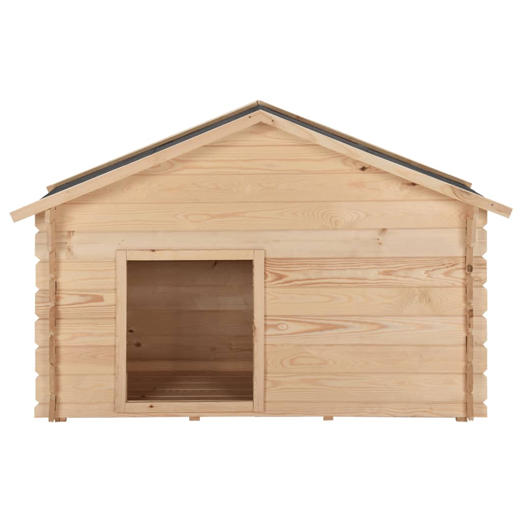 Hundehütte 145x70x100,6 cm Massivholz Kiefer 14 mm