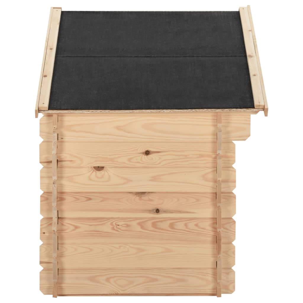 Hundehütte 145x70x100,6 cm Massivholz Kiefer 14 mm