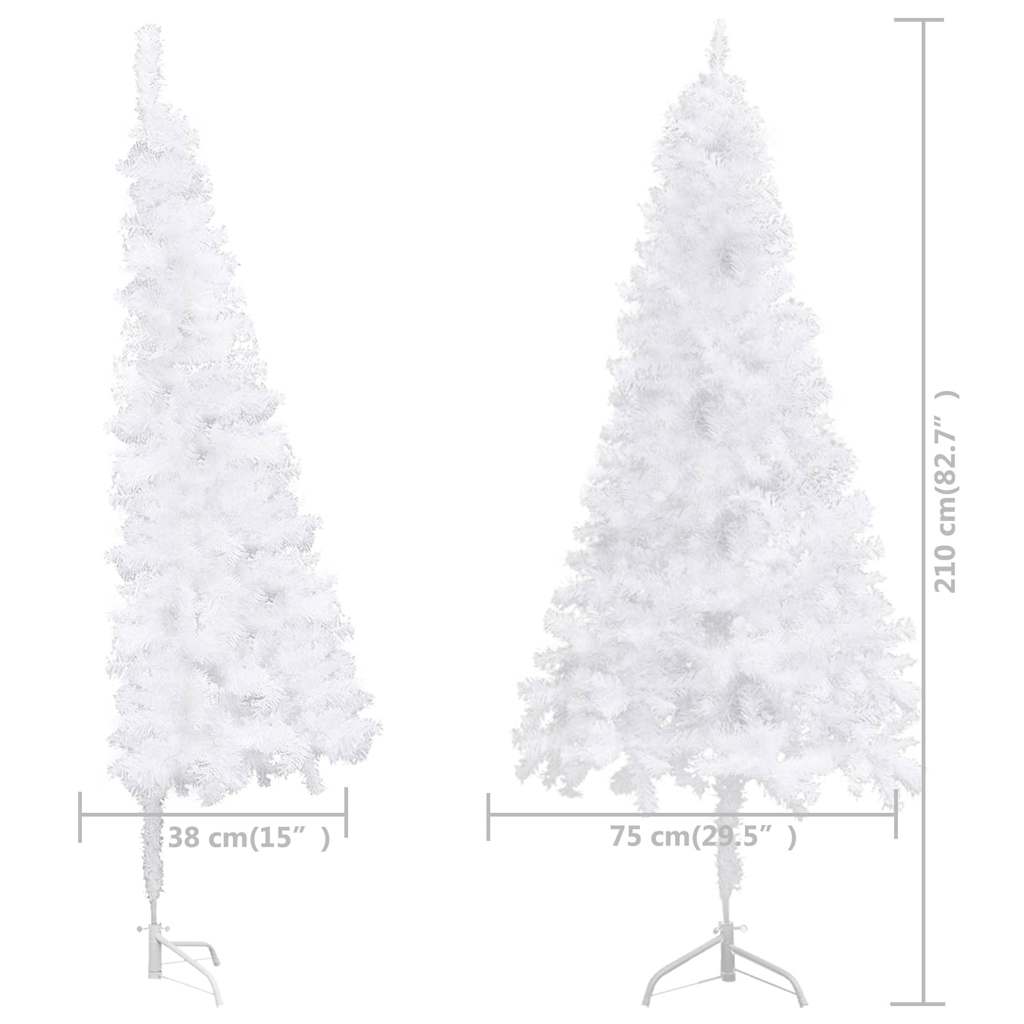 Künstliche Weihnachtsbäume PVC, Steel White