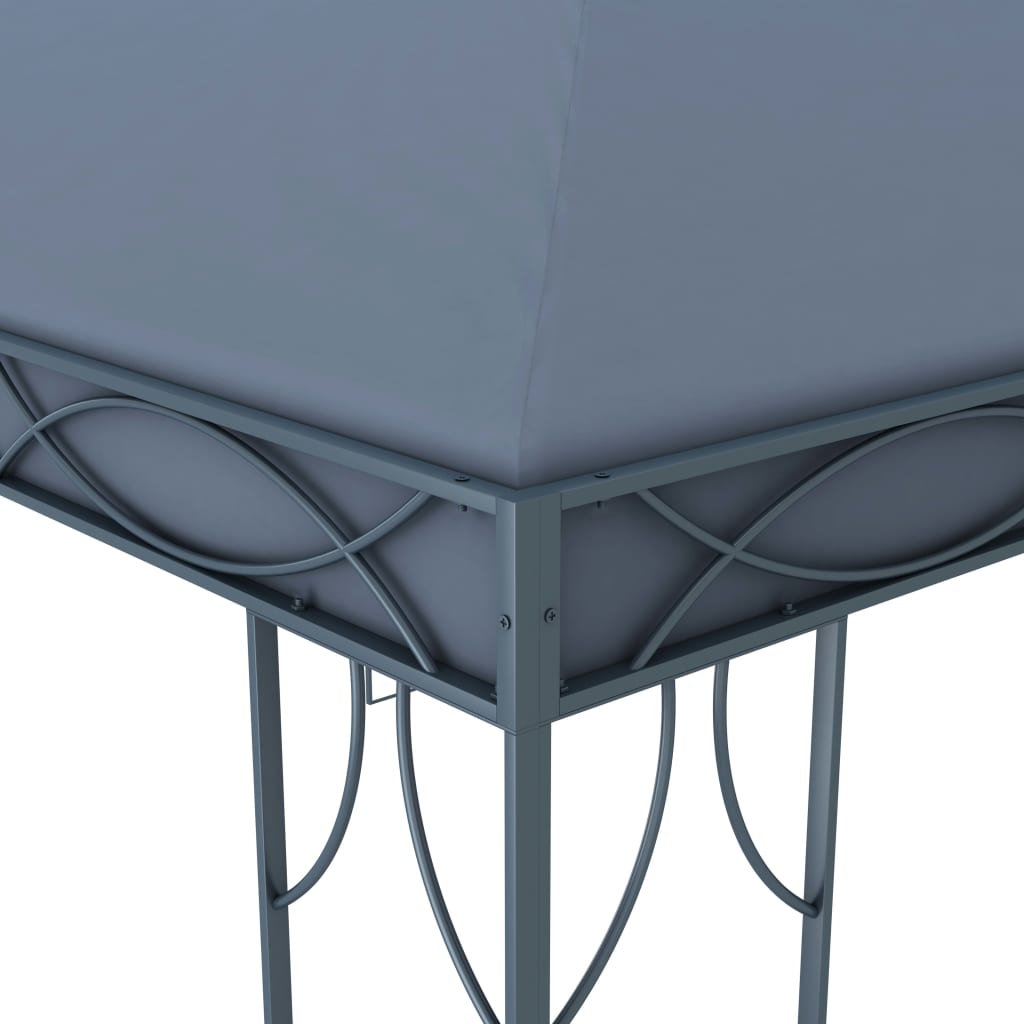 Pavilion with LED light chain 400x300 cm anthracite