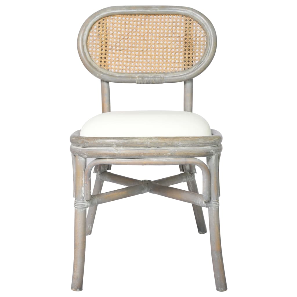 Dining chairs 6 pcs. Grey linen cover