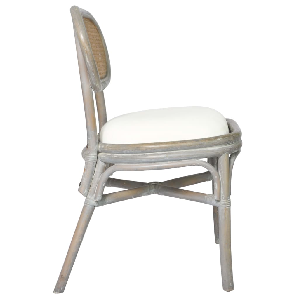 Dining chairs 6 pcs. Grey linen cover