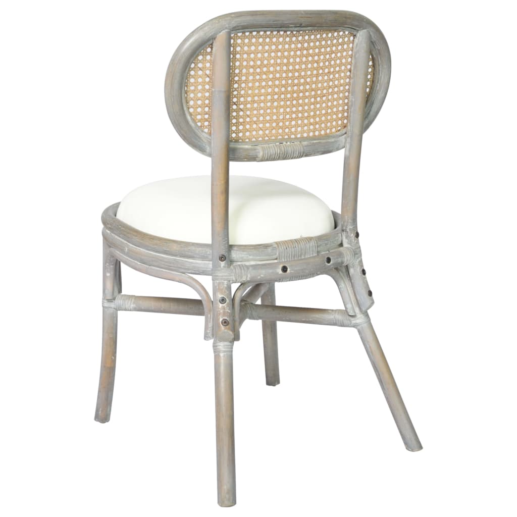 Dining chairs 6 pcs. Grey linen cover