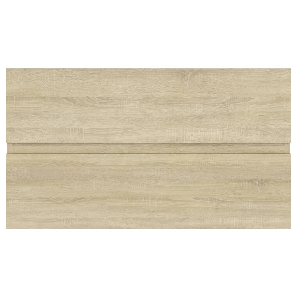 Washbasin base cabinet built-in basin Sonoma oak wood material