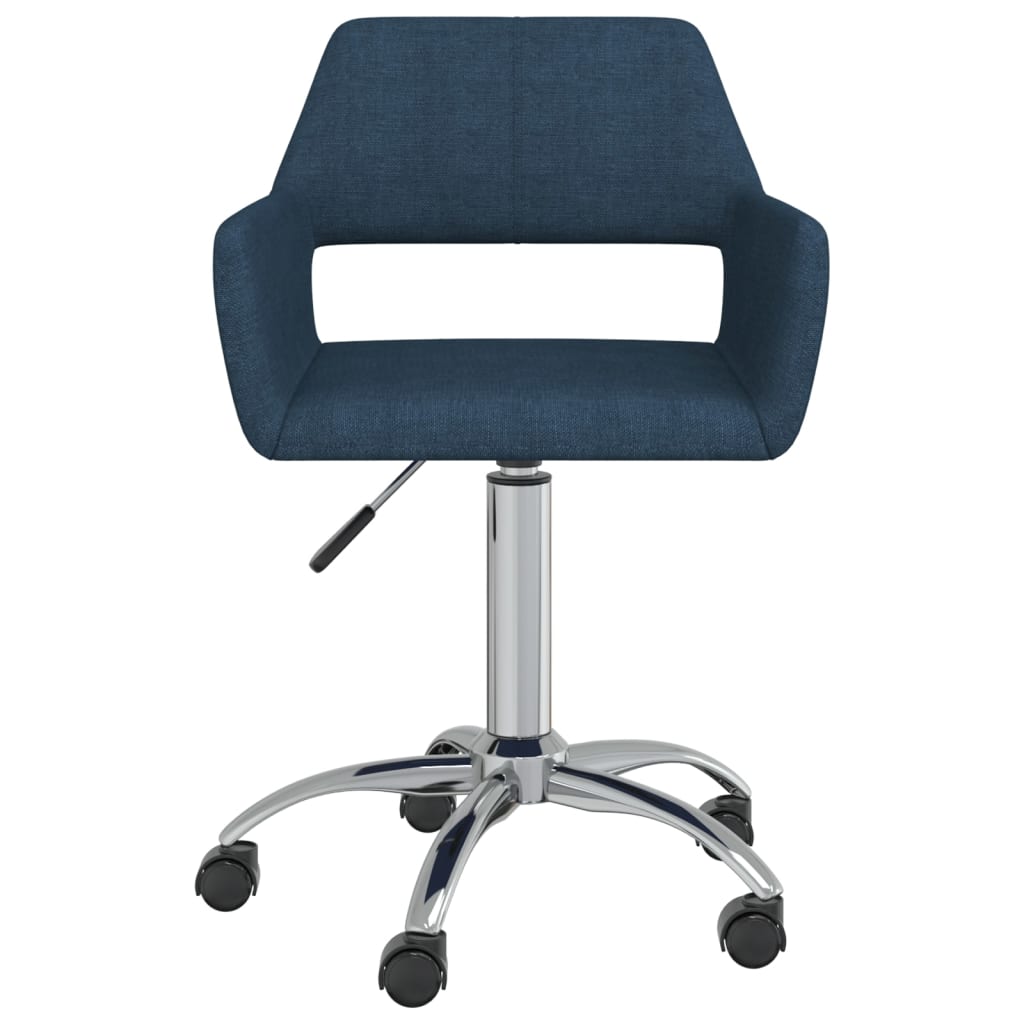 Bürostuhl Drehbar Blau Stoff