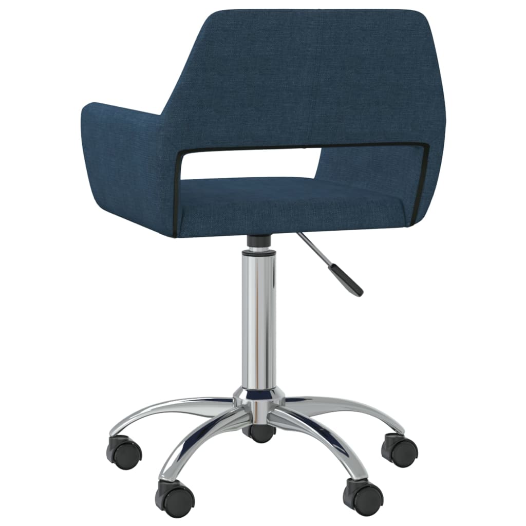 Bürostuhl Drehbar Blau Stoff