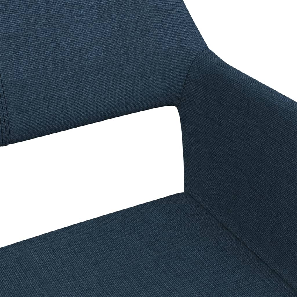 Bürostuhl Drehbar Blau Stoff