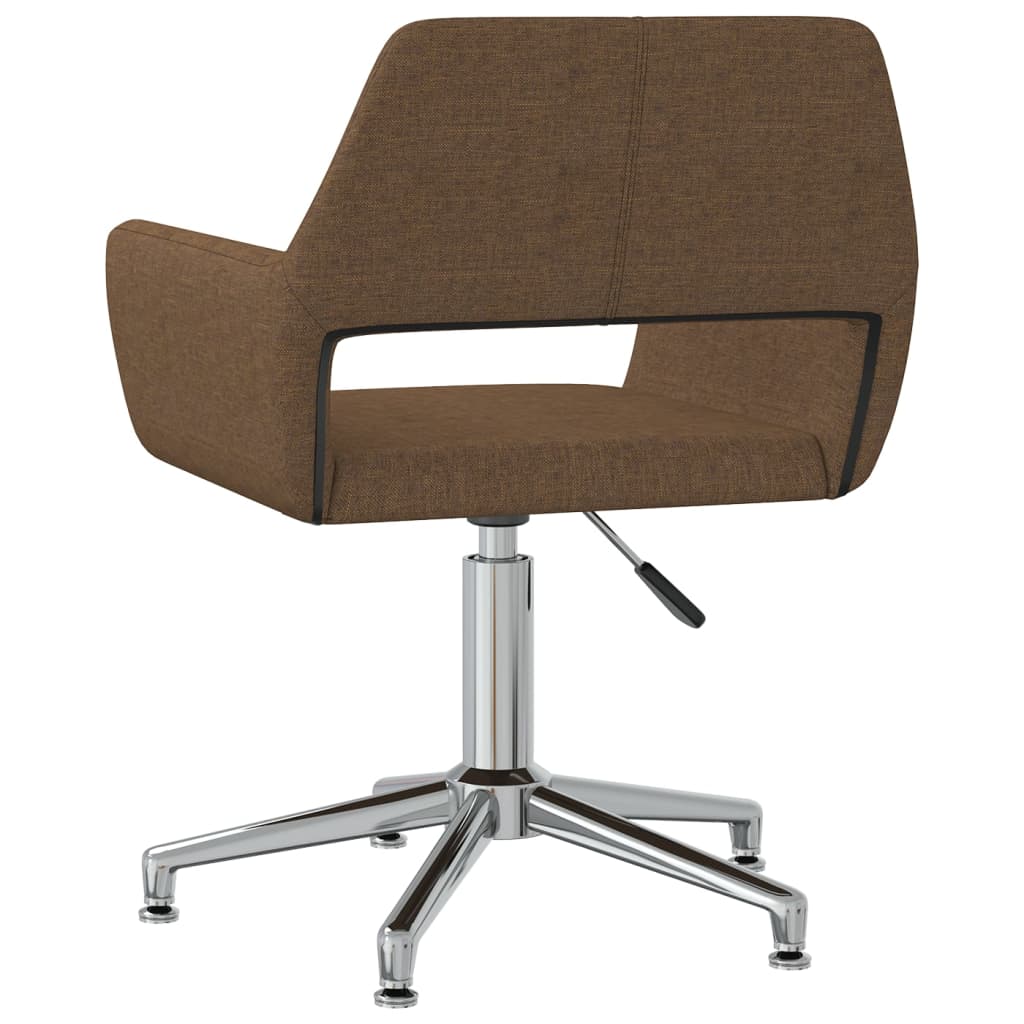 Bürostuhl Drehbar Braun Stoff