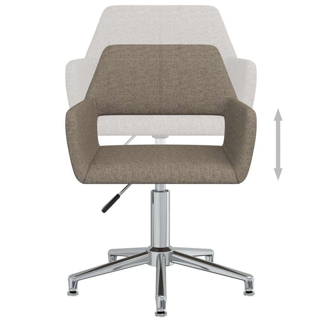 Bürostuhl Drehbar Taupe Stoff
