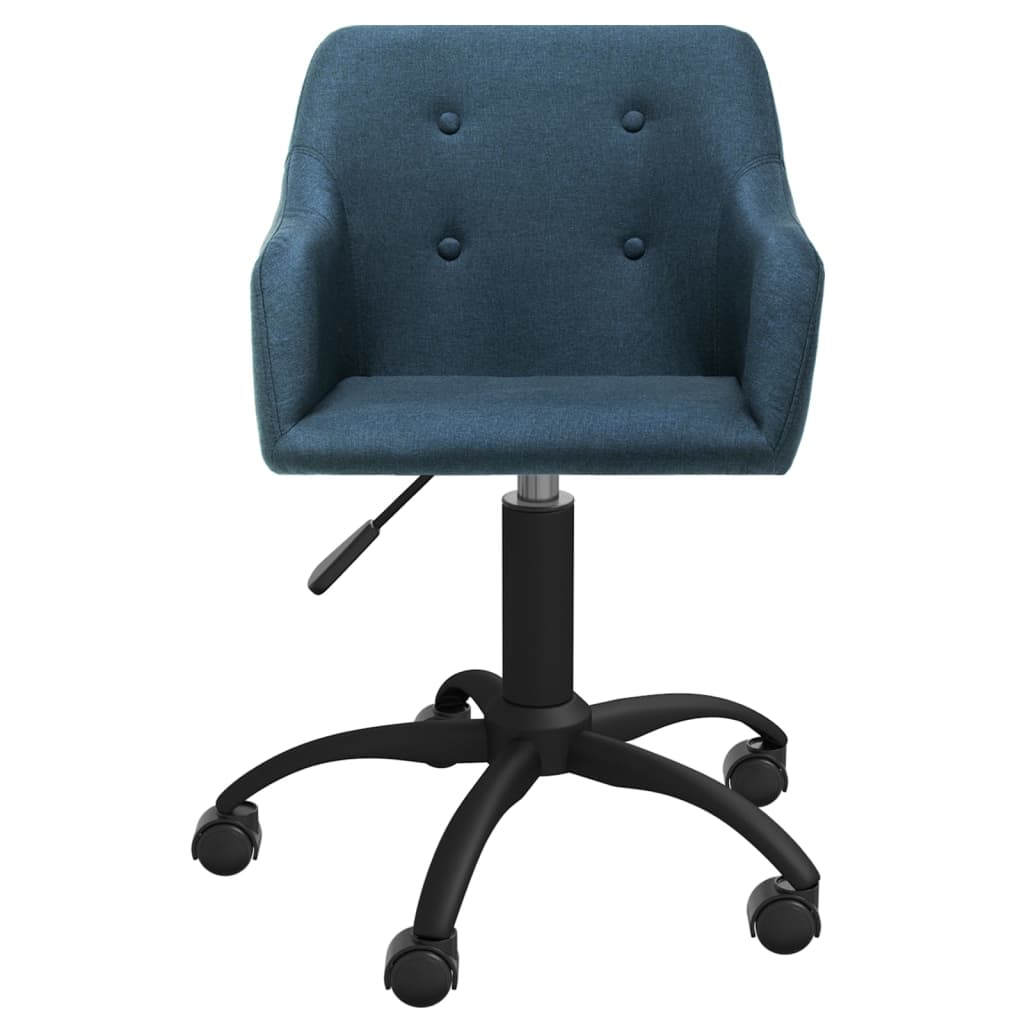 Bürostuhl Drehbar Blau Stoff