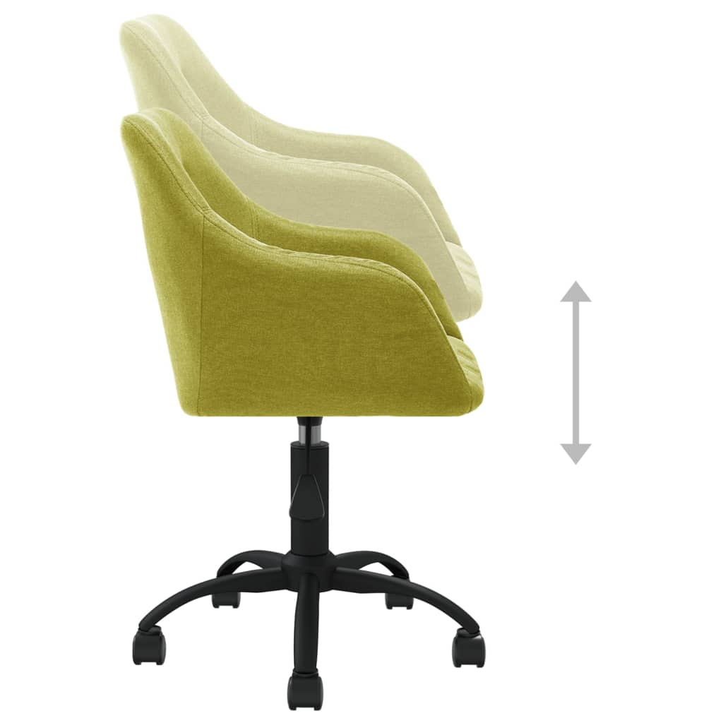 Bürostuhl Drehbar Grün Stoff