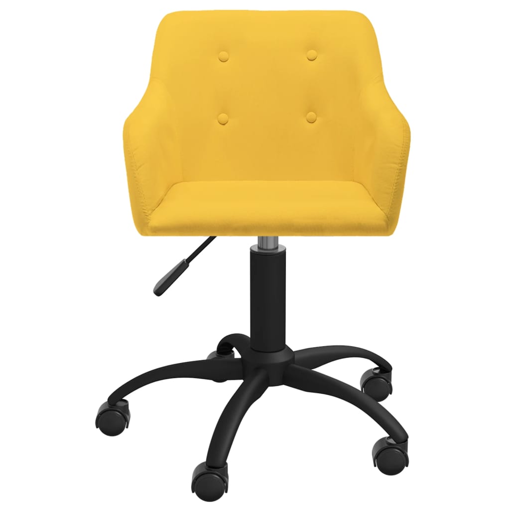 Bürostuhl Drehbar Gelb Stoff