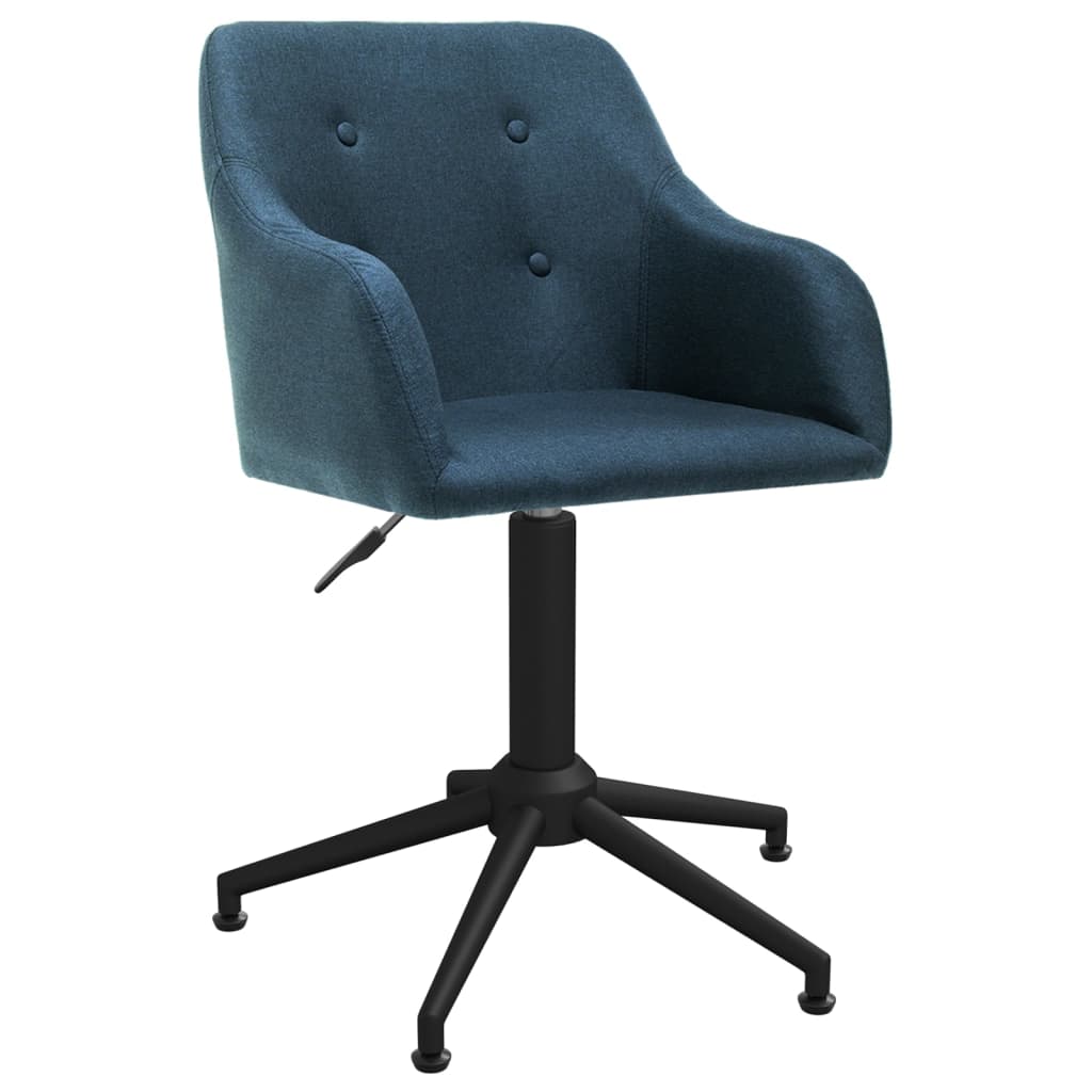 Bürostuhl Drehbar Blau Stoff