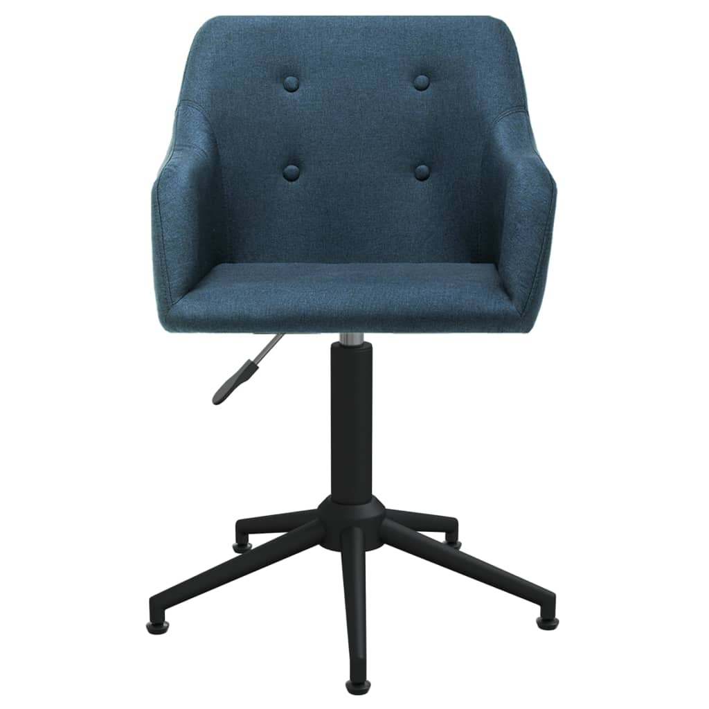 Bürostuhl Drehbar Blau Stoff