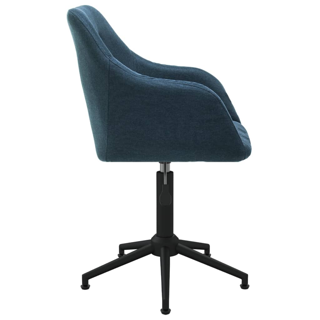 Bürostuhl Drehbar Blau Stoff