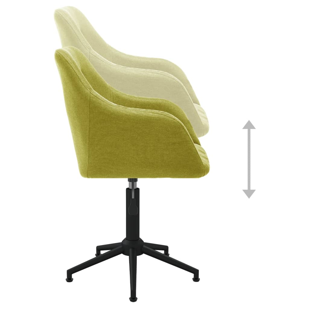 Bürostuhl Drehbar Grün Stoff