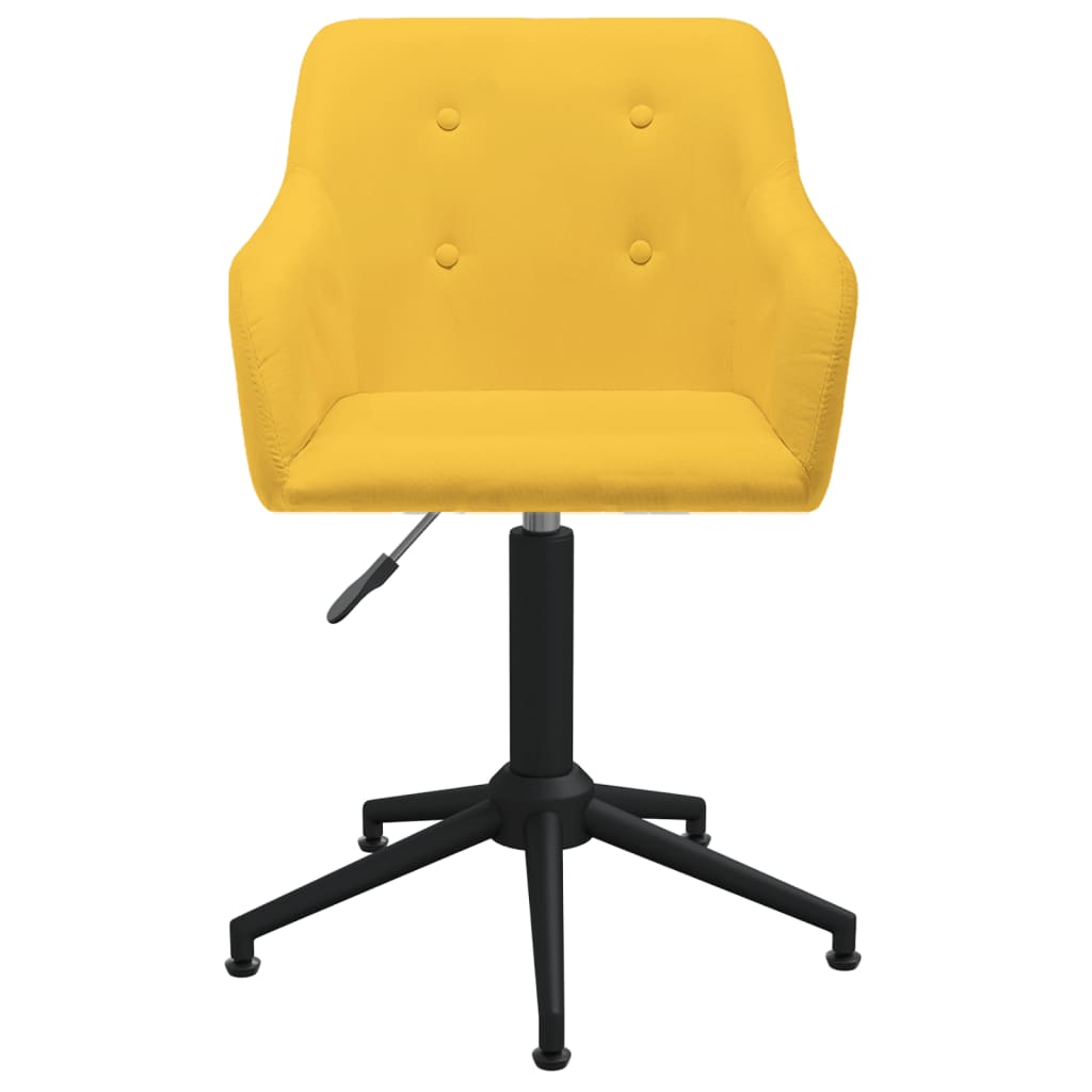 Bürostuhl Drehbar Gelb Stoff