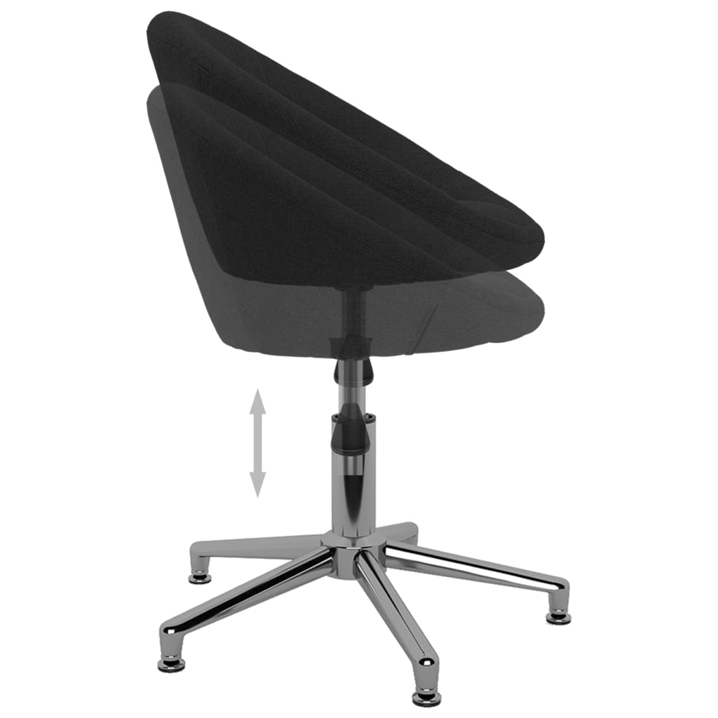 Bürostuhl Drehbar Schwarz Stoff