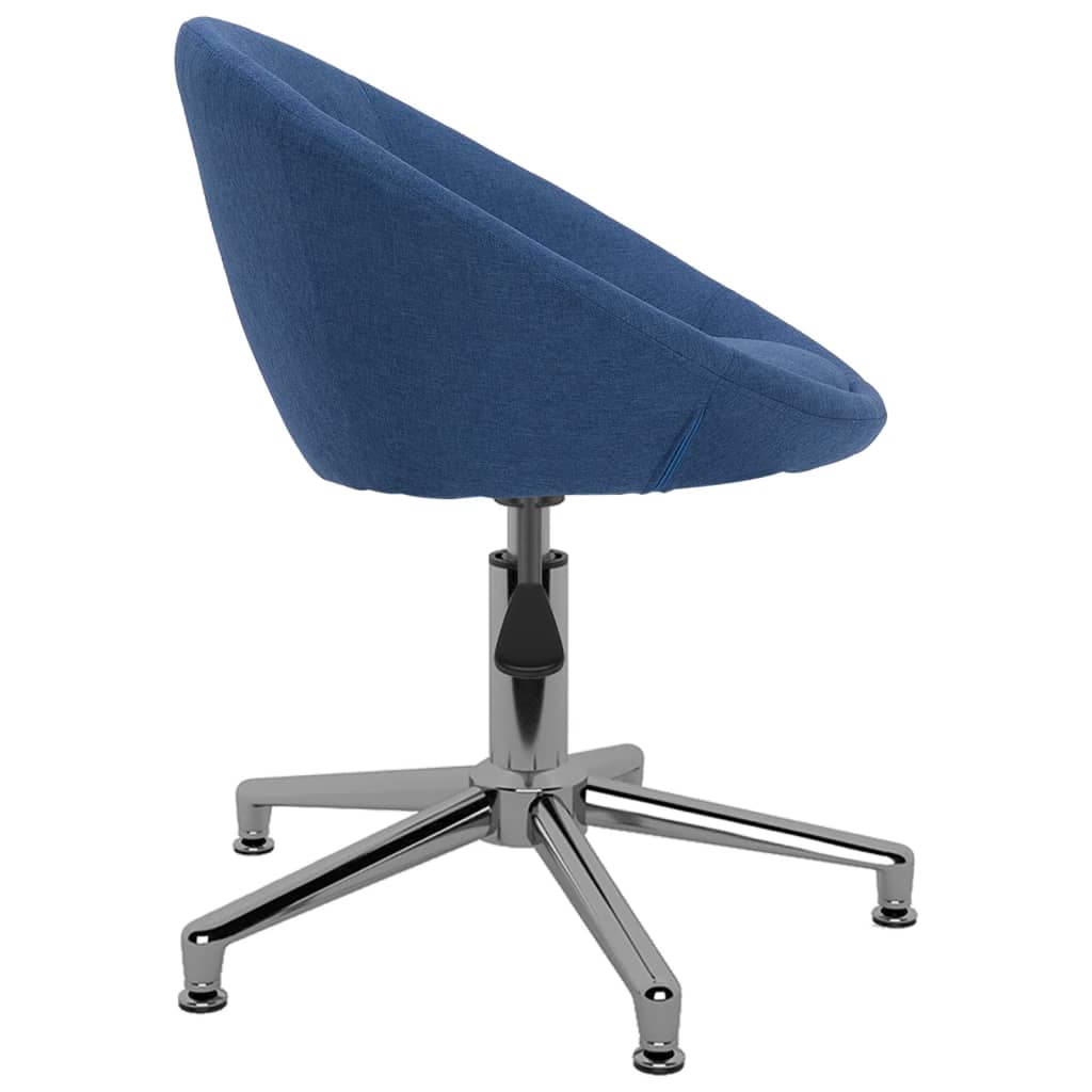 Bürostuhl Drehbar Blau Stoff