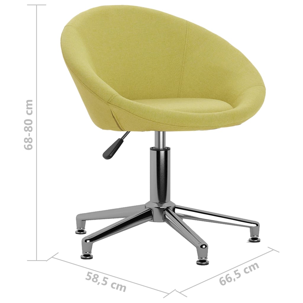 Bürostuhl Drehbar Grün Stoff